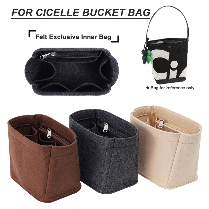 Flet ใส่กระเป๋าสําหรับ CICELLE Bucket Bag กระเป๋าถังกระเป๋า Linner กระเป๋าอุปกรณ์เสริม