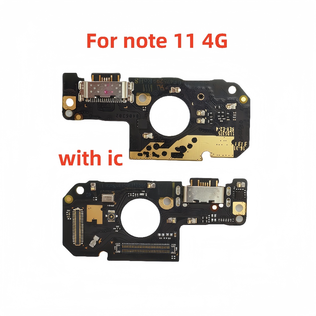 เหมาะสําหรับ Xiaomi Redmi Note 11 11S 4G 5G USB ชาร์จบอร์ดฐานพอร์ต tailboard สายยืดหยุ่นพร้อม IC
