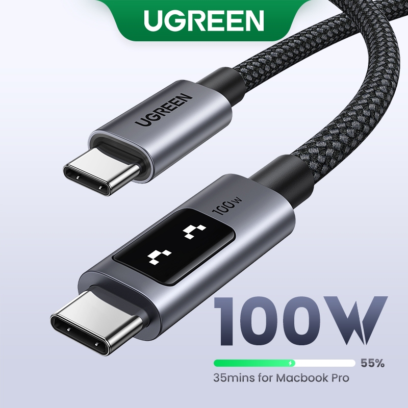 ซื้อ Ugreen Uno 100W Type C สายชาร์จเร็ว E-Marker สําหรับ iPhone 16 Pro Max 15 Series Samsung S24 S23 Ultra iPad Pro Macbook