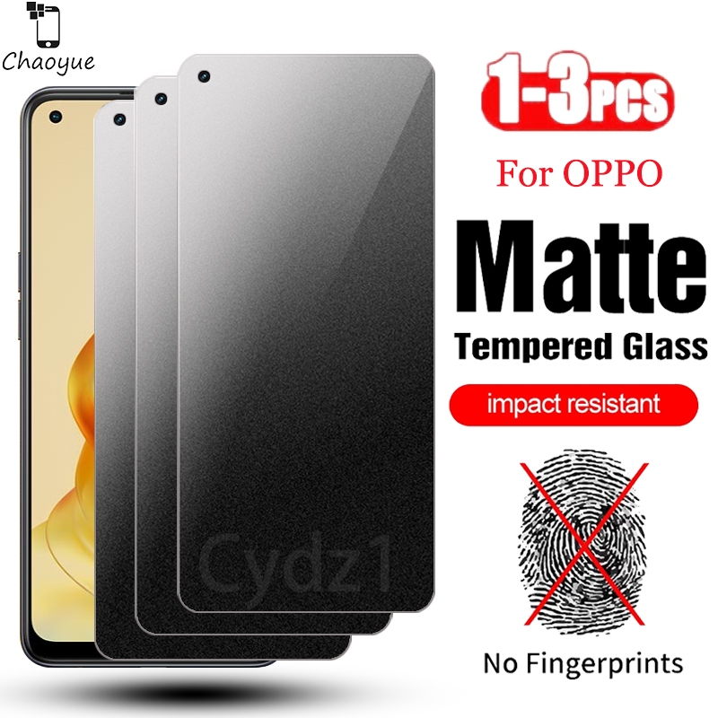 3Pcs ฟิล์มกระจก ด้าน สำหรับ OPPO Reno 8 8T 8Z 7 7Z 6 6Z 5 5F 5Z 4 3 Pro 2 2F 2Z 4G 5G 2024