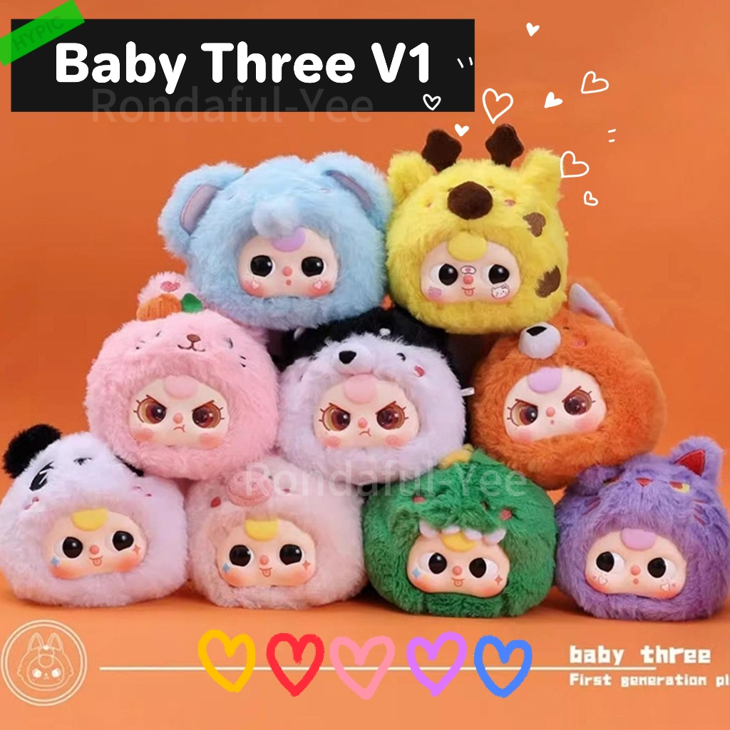 [พร้อมส่งไทย]baby three v1 Blind Box Baby Three V2/V3/V1 เบบี้ทรีกล่องตาบอด doll สินค้าอย่างเป็นทางการ,กล่องสุ่ม(ในสต็อก)