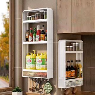 ชั้นวางของในครัว ชั้นวางของแบบไม่มีหมัด ชั้นเก็บของกันน้ํา