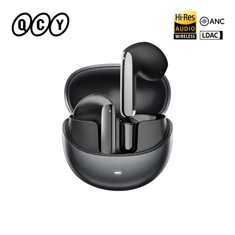 Qcy HT10 AilyBuds Pro+ ANC หูฟังไร้สายเสียงความละเอียดสูงพร้อม LDAC หูฟังบลูทูธ 5.3 6 ไมค์ AI HD Call การเชื่อมต่อหลายจุด
