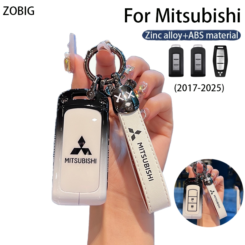 Zobig ใหม่Gradient Key FOBสําหรับMitsubishiกุญแจรถพร้อมพวงกุญแจFitสําหรับ 2024 Mitsubishi Xpander Triton Pajero Sport Mirage Strada Outlander Eclipse Cross ASX