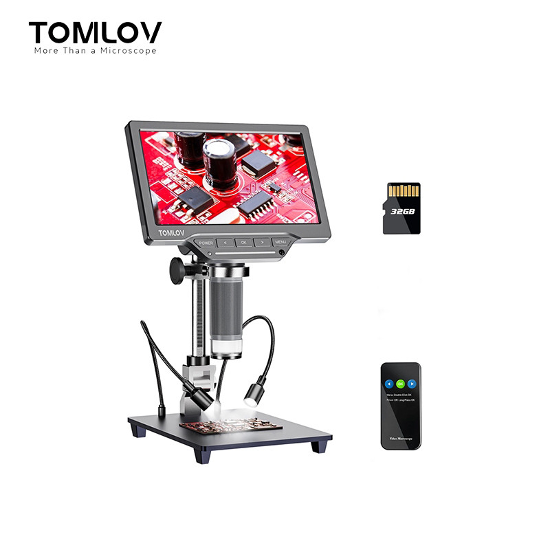 【🔥🔥🔥Hot sale & Local stocks&Fast delivery】Tomlov DM201 SE กล้องจุลทรรศน์ดิจิทัล 7 นิ้ว 1200X พร้อมหน