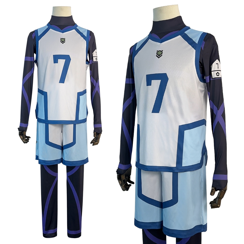 Holoun Blue Lock Cosplay คอสเพลย์ Nagi Reo การฝึกอบรมสวมใส่ Season 2 เสื้ออะนิเมะชุดฮาโลวีนของขวัญ