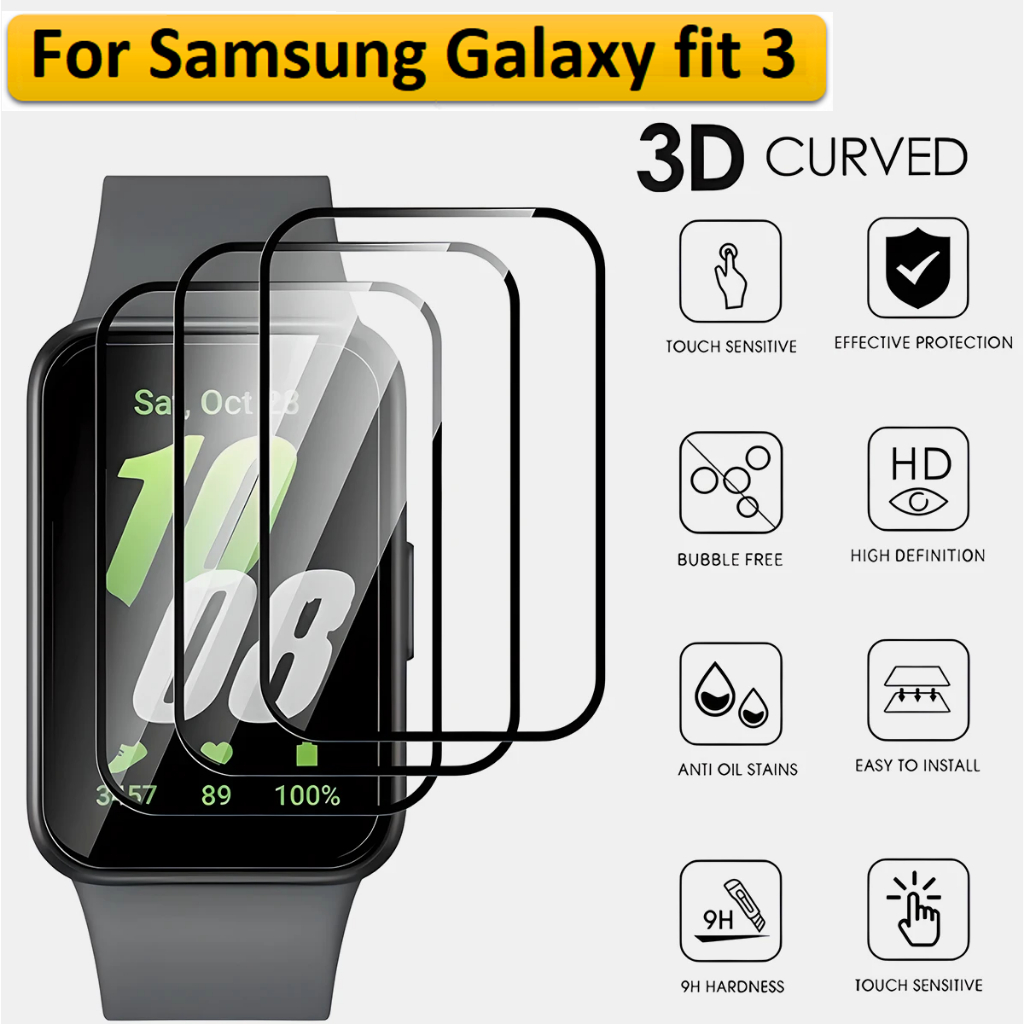 3D Protective Film ฟิล์ม Samsung Galaxy Fit 3 Screen Protector Anti-scratch for Galaxy Fit3 Screen P