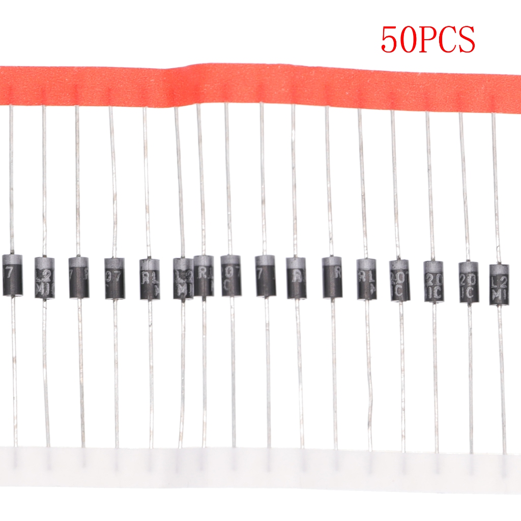 10-50 ชิ้น RL207 วงจรเรียงกระแสไดโอด ไดโอด 2A 1000V DO-15 (DO-204AC) Axial 2 Amp 1000 โวลต์