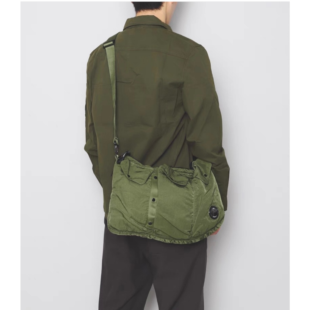 Cp Company Lens Patch Stained Messenger bag Nylon Functional CP กระเป๋าสะพายข้าง