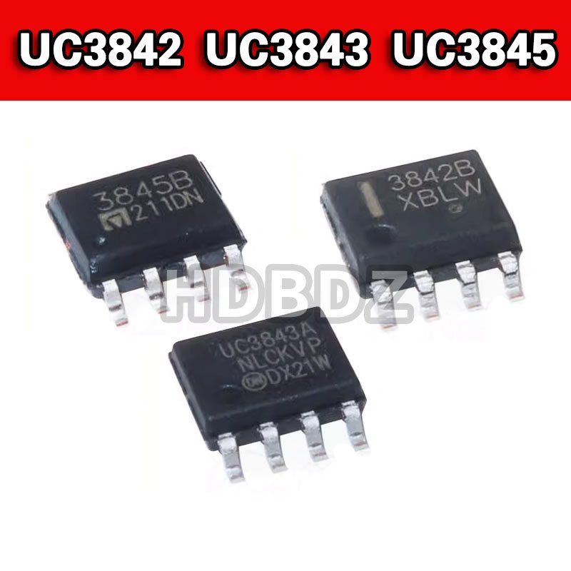 5-20pcs UC3842B UC3843A UC3845B SOP8 สวิทช์ควบคุมการจัดการชิป IC SMD