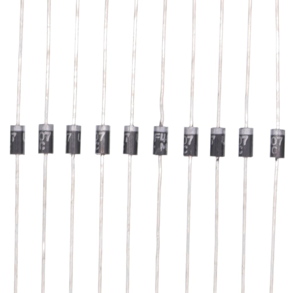 10-50 ชิ้น UF4007 Ultra Fast Recovery Rectifier ไดโอด 1A 1000V 50-75ns DO-41 (DO-204AL) Axial 1 Amp 1000 โวลต์
