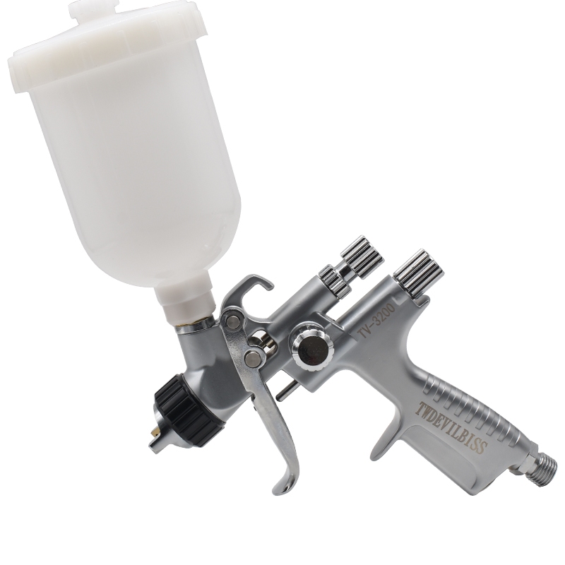 มินิสเปรย์ปืน Airbrush Paint Sprayer Hvlp สีสเปรย์ Tv-3200 0.8/1.0 มม.250ml ถ้วยซ่อมจุดจิตรกรรมเครื่องมือสําหรับวาดภาพรถยนต์