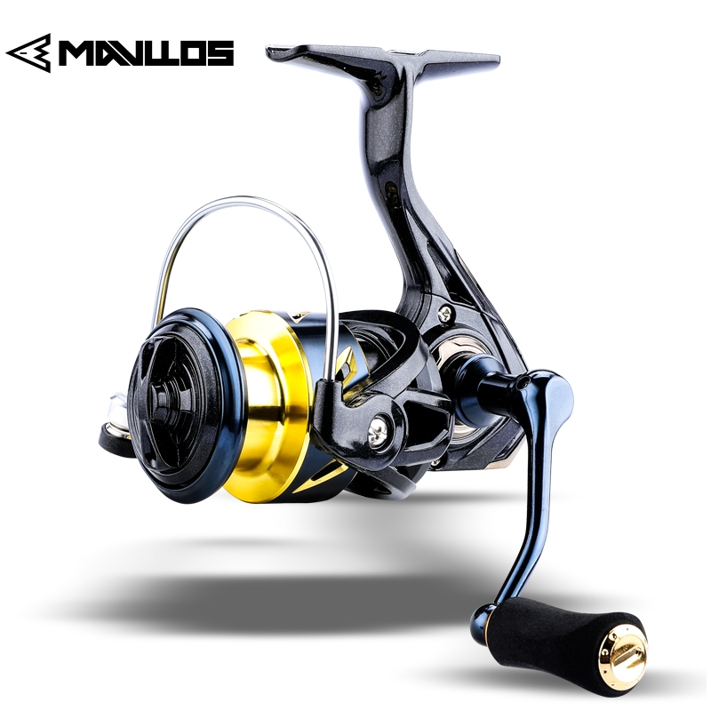 ตกปลาน้ําเค็ม Spinning Reel สําหรับตกปลาปลาคาร์พ Bass Drag Power 8KG Ratio 5.2:1 Pancing Reel โลหะลากสูงสุด 8KG