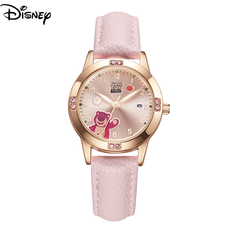 Disneylotso Co-Branded MK-14152 นาฬิกาควอทซ์กันน้ํานักเรียนหญิง