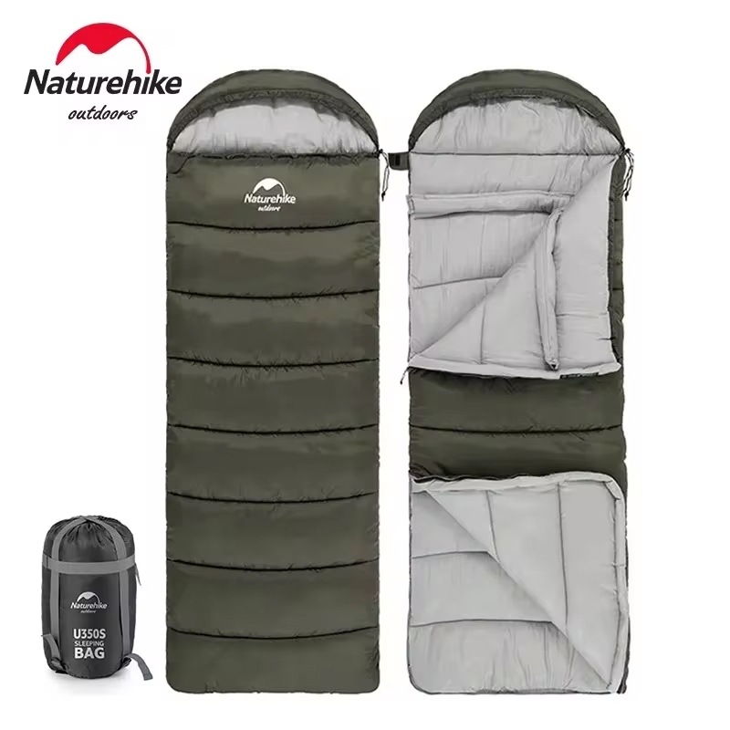 Naturehike ถุงนอนผ้าฝ้าย Ultralight ฤดูหนาวที่อบอุ่นถุงนอนผ้านวมกลางแจ้ง Camping