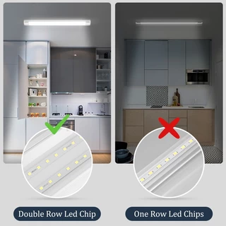 หลอดไฟ led ยาว 30/50/60 ซม.หลอดไฟนีออน ไฟพกพา หลอดไฟยาว Strip Light ห้องนอนห้องครัวตู้แสง ตั้งโต๊ะ