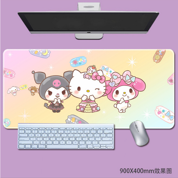 แผ่นรองเมาส์ ขนาด 30x60 ซม. สําหรับตกแต่งโต๊ะคอมพิวเตอร์