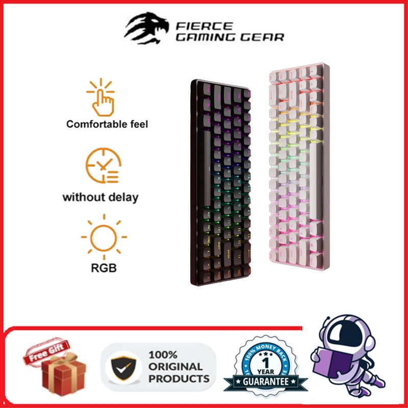 【จัดส่งในไทย】Madcatz FIRE68 wired single-mode full key hot swappable RGB