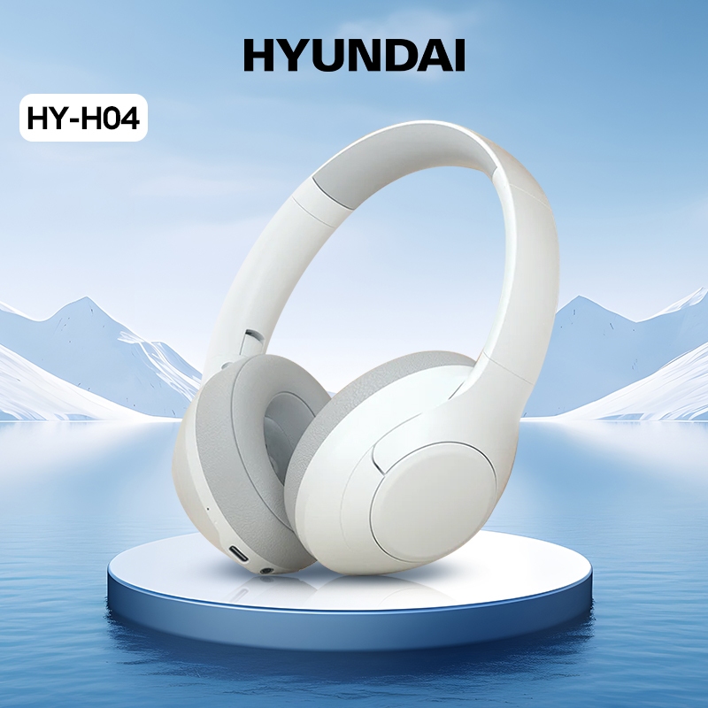 Hyudai HY-H04 ชุดหูฟังบลูทูธไร้สาย อายุการใช้งานแบตเตอรี่ยาวนาน ไม่มีเวลาแฝง คุณภาพเสียงดี