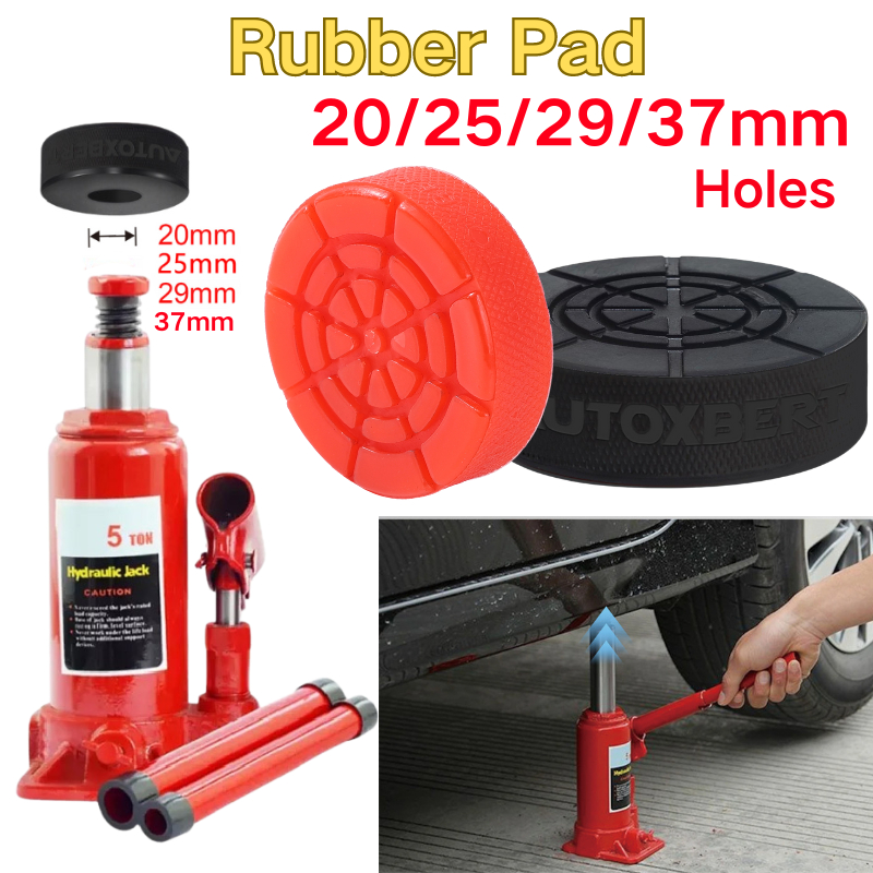 แผ่นยางรองยก แจ็คยก แจ็คขาตั้งแผ่นยาง Anti-Slip Universal อะแดปเตอร์ขาตั้ง Mat กรอบ Rail รถยก 2/3/4/5/8/10 ตัน