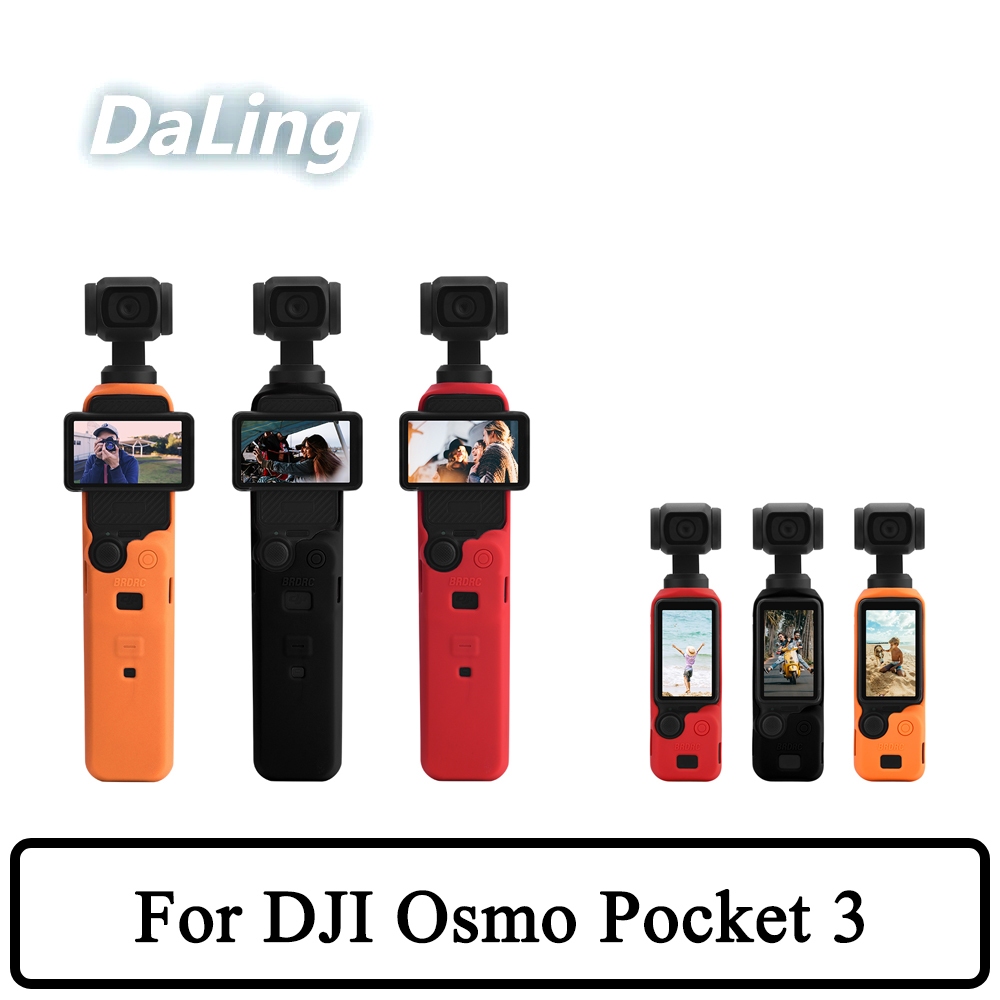 กล้องซิลิโคนสําหรับ DJI Osmo Pocket 3 Body เคสซิลิโคน Anti-Slip Dust Cover Gimbal Case Osmo Pocket 3 อุปกรณ์เสริม