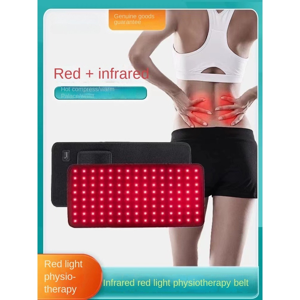 【การประกัน หกเดือน】ไฟ LED สีแดงกายภาพบำบัดเข็มขัดความร้อนอินฟราเรดลดน้ำหนักเอวป้องกันอาการปวดหลังบรรเทา
