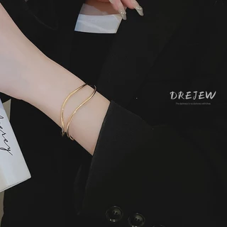 DREJEW เดรช ลมหนาวข้ามคลื่นสร้อยข้อมือยุโรปและอเมริกาใหม่แสงหรูหราสร้อยข้อมือแฟชั่นเครื่องประดับระดับไฮเอนด์ที่เรียบง่าย