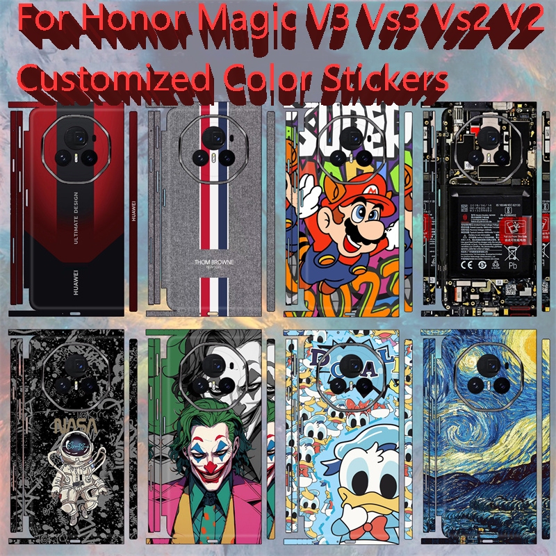 Magicv3 สําหรับ Honor Magic V3 Vs3 Vs2 VS V2 RSR ส่วนบุคคลที่กําหนดเองรวมทุกอย่างสติกเกอร์สีโทรศัพท์