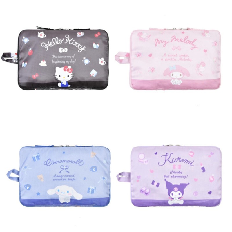 การ์ตูนน่ารักกระเป๋าเดินทางขนาดใหญ่พับcrossbodyแบบพกพาmelody Big-EaredสุนัขKuromiขนาดใหญ่ความจุOutingกระเป๋าเดินทางกระเป๋าเดินทาง