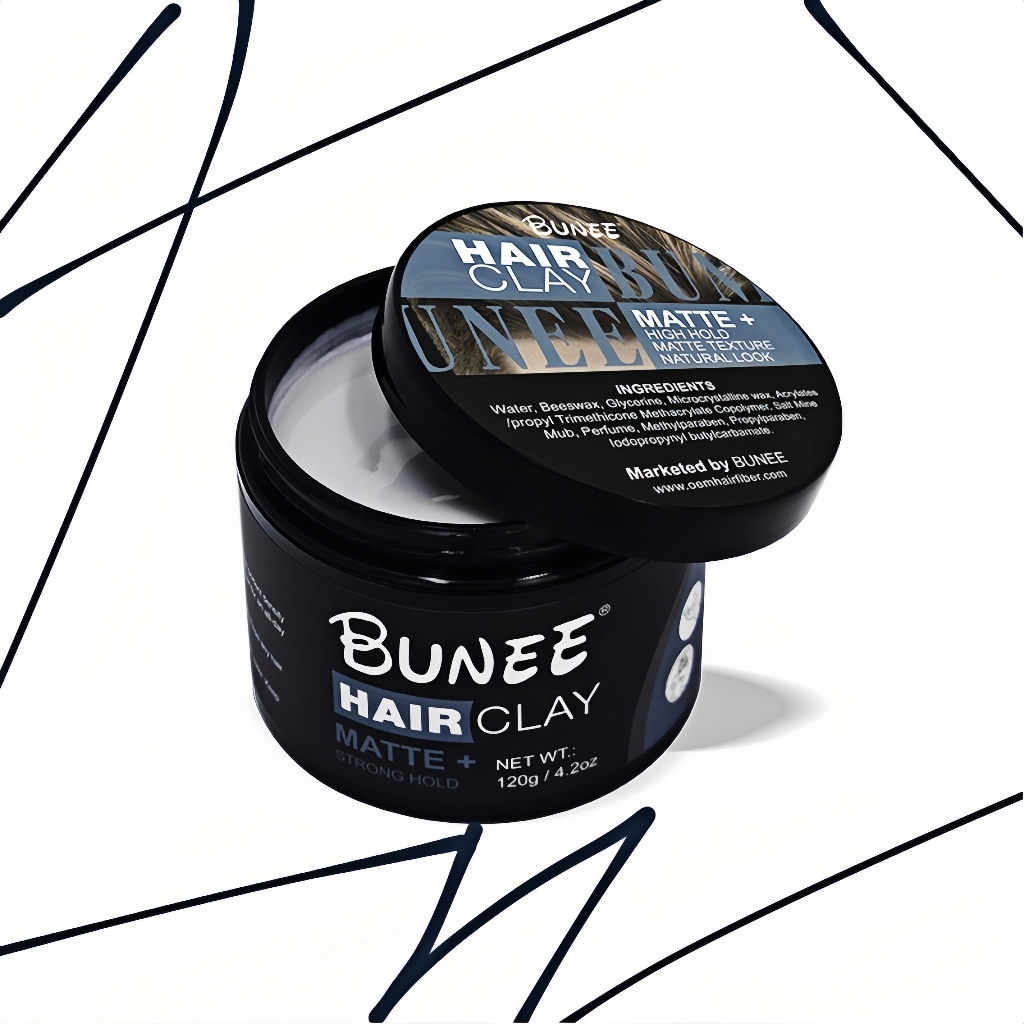 BUNEE WAX Hair Clay เว็ทแว็กซ์ สไตล์ลิ่ง แว็กซ์ 120g. ดินเหนียวผม เนื้อครีม คงสไตล์ได้ตลอดทั้งวัน
