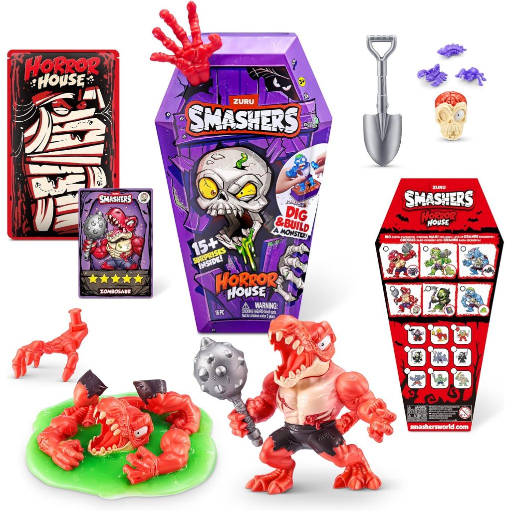 Smashers Horror House (Zombosaur) by ZURU, Interactive Toy, ของเล่นสะสมสําหรับเด็กและวัยรุ่น