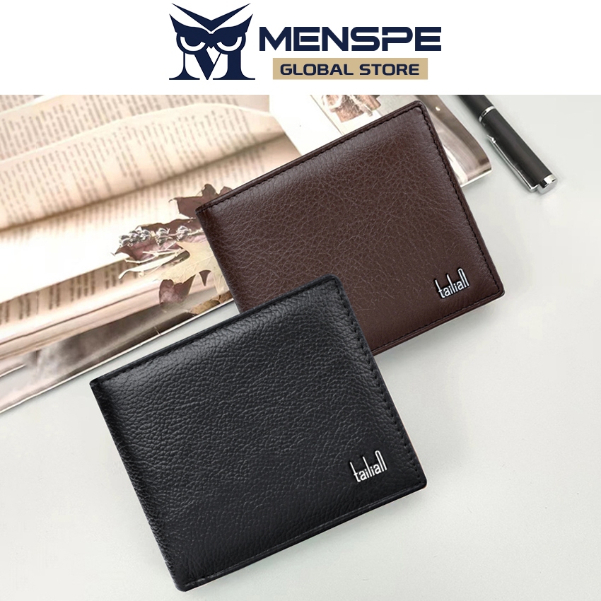 Menspe ผู้ชายกระเป๋าสตางค์สั้นสีทึบ Retro กระเป๋าเหรียญซิปกระเป๋าสตางค์ Soft PU Multi-Card ตําแหน่ง ID ผู้ถือบัตรเครดิตกระเป๋าเหรียญกระเป๋าสตางค์ธุรกิจ