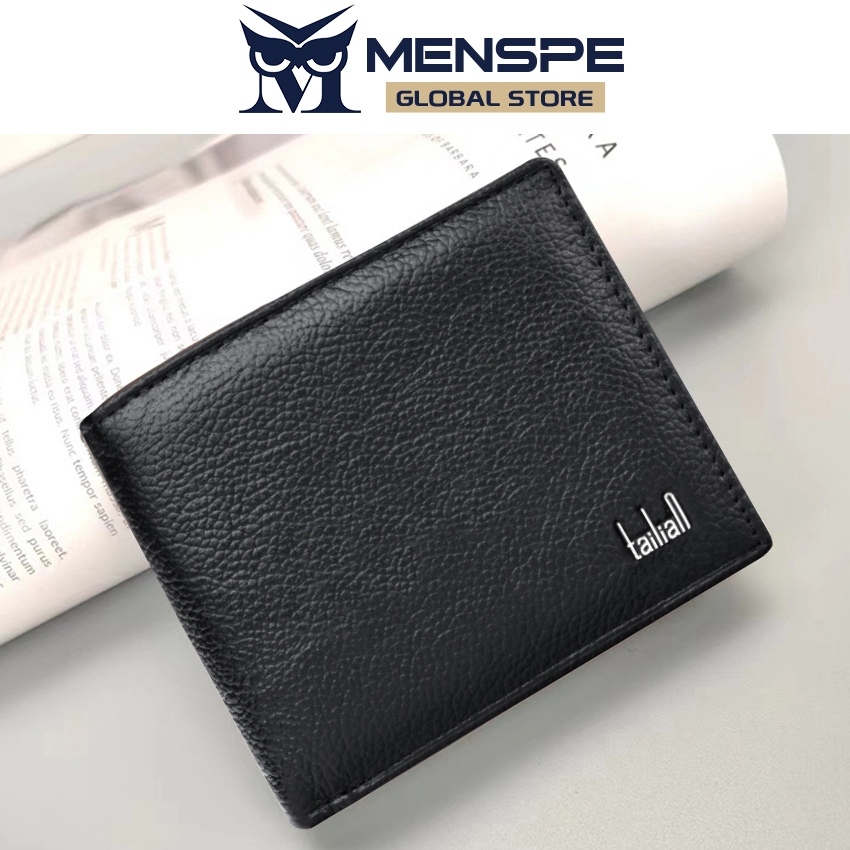Menspe ผู้ชายกระเป๋าสตางค์สั้นสีทึบ Retro กระเป๋าเหรียญซิปกระเป๋าสตางค์ Soft PU Multi-Card ตําแหน่ง ID ผู้ถือบัตรเครดิตกระเป๋าเหรียญกระเป๋าสตางค์ธุรกิจ