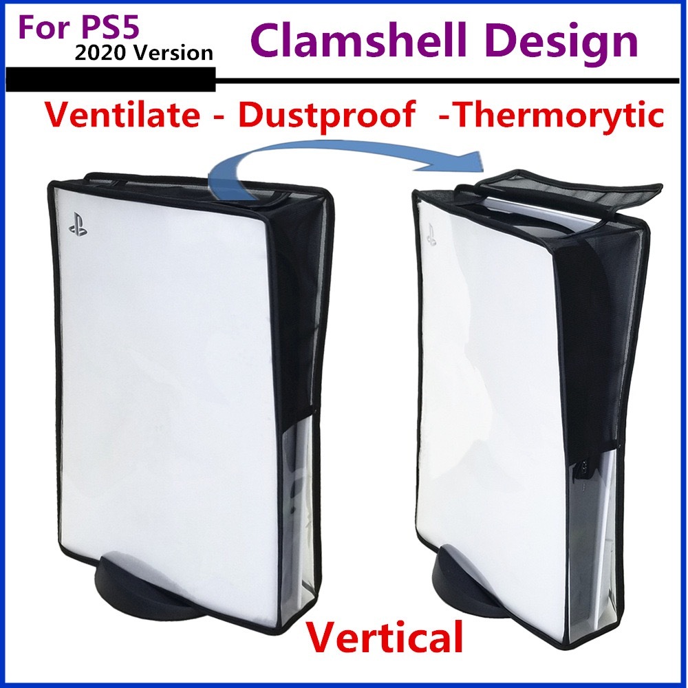 ฝาครอบกันฝุ่นแบบใสสําหรับคอนโซลเกม PS5/PS5 Slim