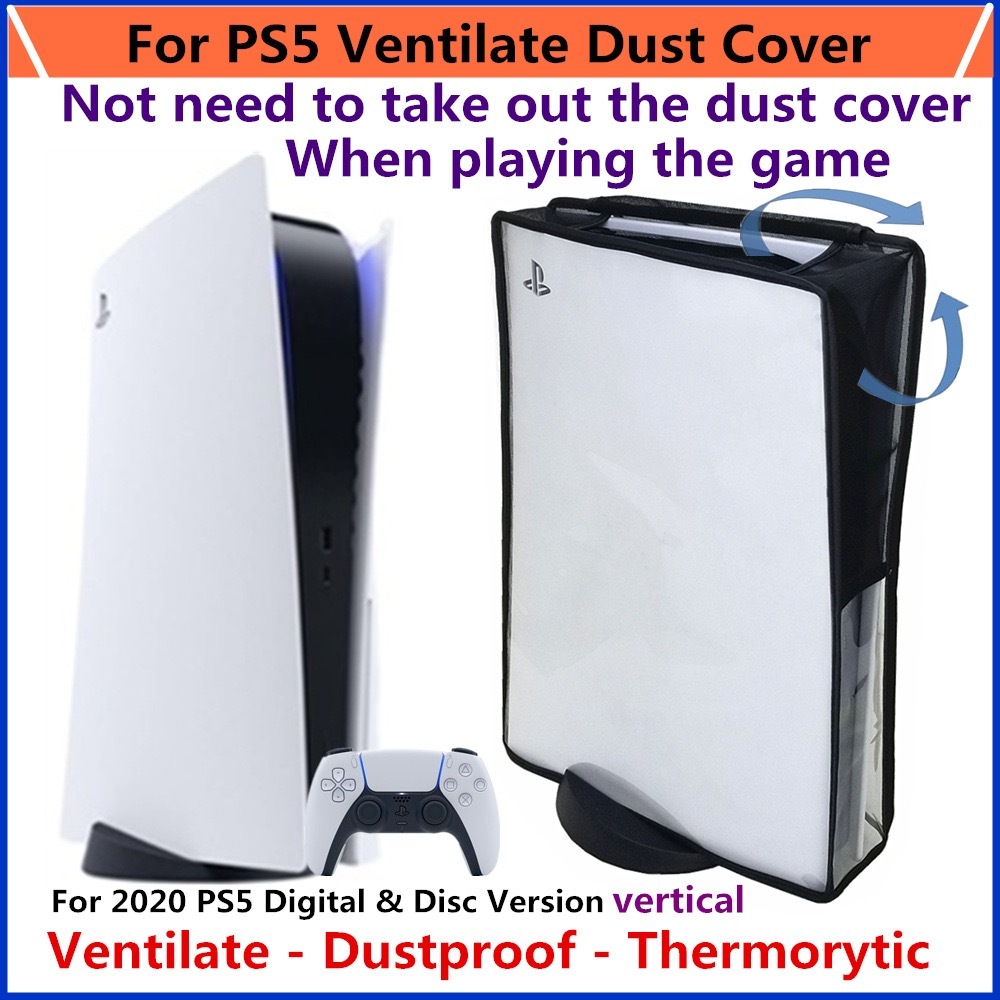 ฝาครอบกันฝุ่นแบบใสสําหรับคอนโซลเกม PS5/PS5 Slim
