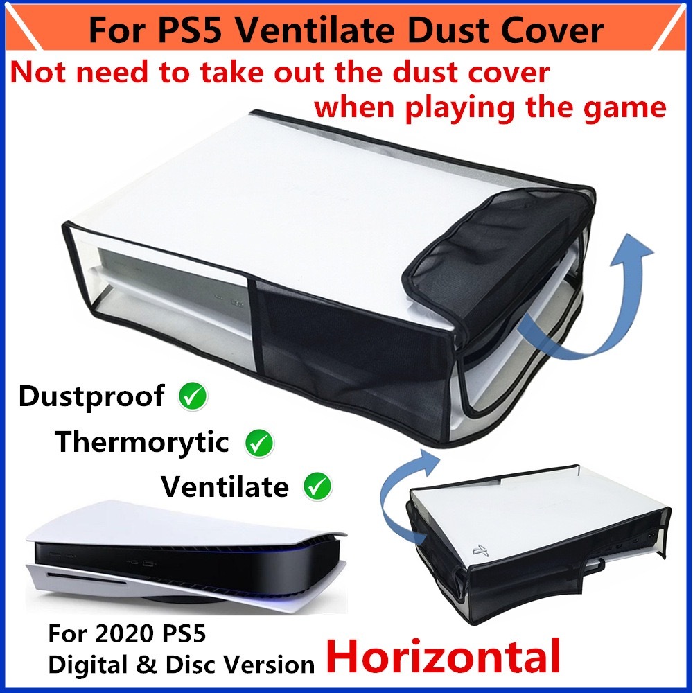 ฝาครอบกันฝุ่นแบบใสสําหรับคอนโซลเกม PS5/PS5 Slim