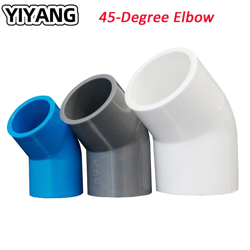 PVC Fitting ท่อ Joint Connector /PVC 45 องศาข้อศอกท่อเชื่อมต่อ PVC 水管45度 头