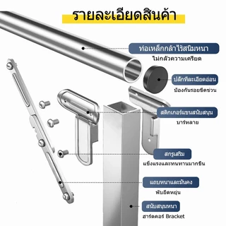 TQTQ ราวตากผ้าสแตนเลส ราวตากผ้า พับได้ รูปตัว X พับง่าย น้ําหนักเบา ทนทาน เหมาะสําหรับอพาร์ทเมนท์และระเบียง