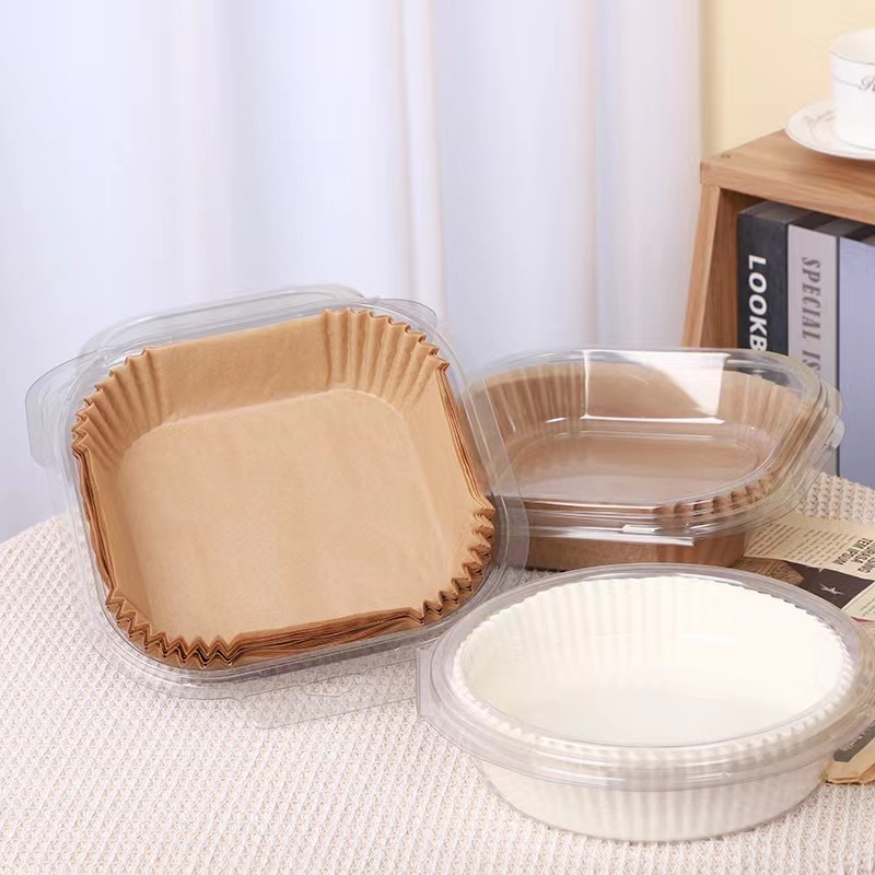 กระดาษรองหม้อทอดไร้น้ำมัน แบบใช้แล้วทิ้ง แพ็ค 50/100ชิ้น ทนร้อนถึง250องศา กันติด กันน้ำ ซับมันได้ดี 3homeplus - รูปที่ 6