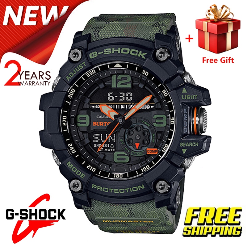 （สิงค้าขายดี）รุ่นฮิต สายแฟชั่น นาฬิกาผู้ชาย สีดำ หน้าปัดดิจิตอล สายเรซิ่น พร้อมส่ง รับประกัน 1 ปี รุ