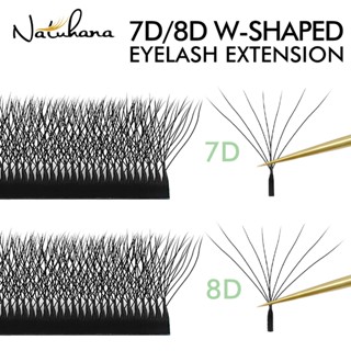 Natuhana W รูปร่างขนตา 7D 8D W รูป Bloom Eye Lashes ธรรมชาติ…