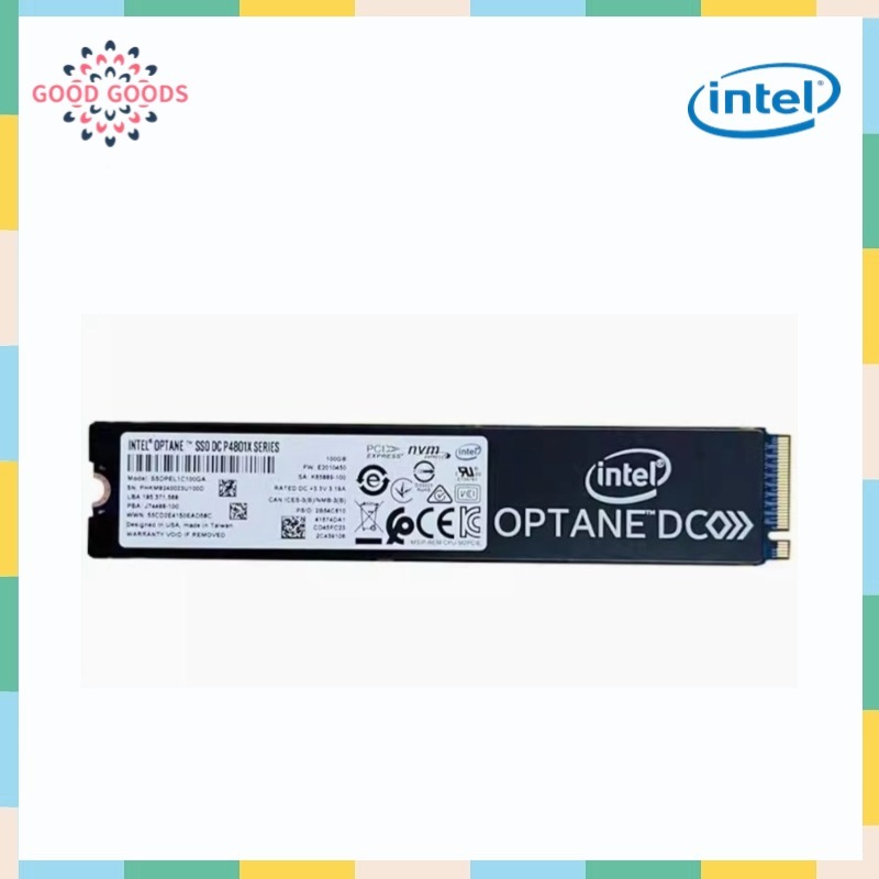 Intel Optane DC P4801X Series 100GB M.2 22110 PCIe 3.0X4 NVMe 3D XPoint ไดรฟ์ Solid State ภายใน (SSD