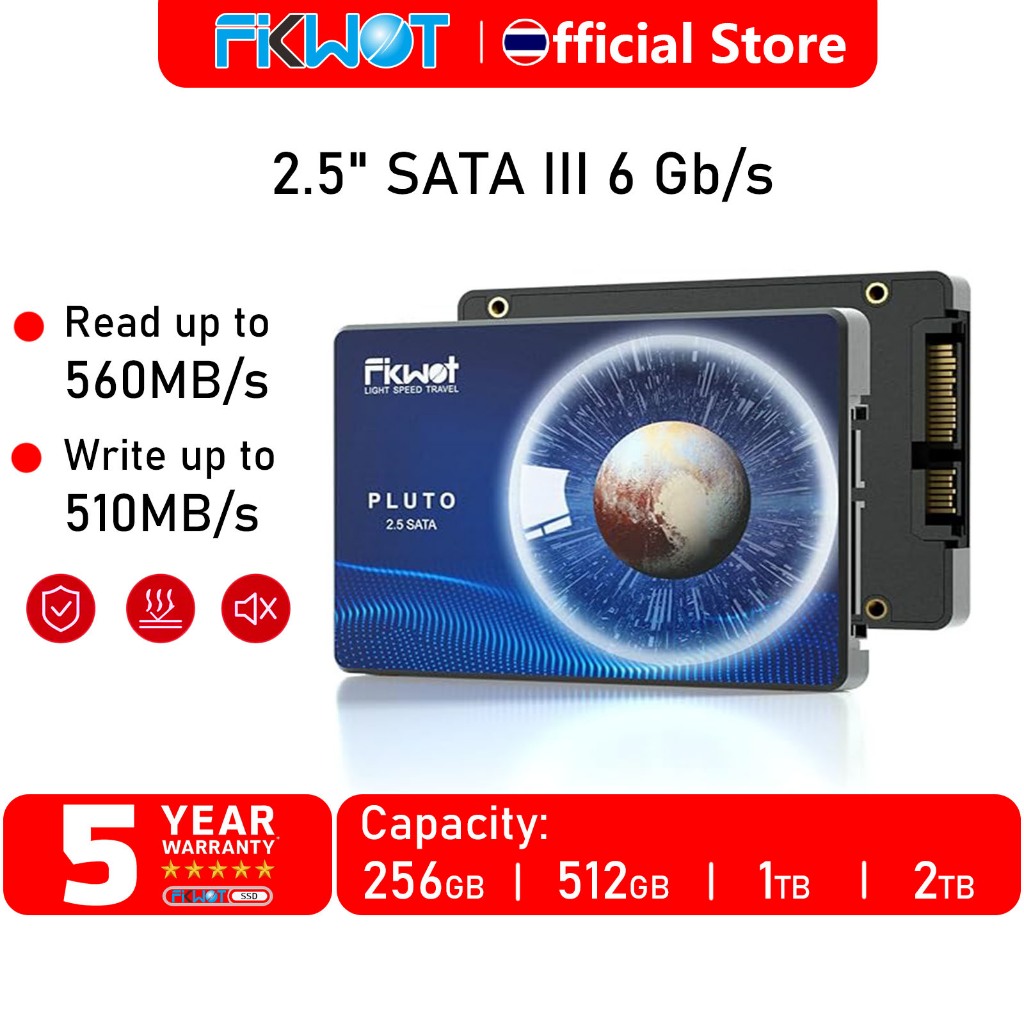 Fikwot FX815 2.5" SATA III SSD 6Gb/s Read 560MB/s Write 510MB/s สำหรับ Laptop/PC 256GB 512GB 1TB