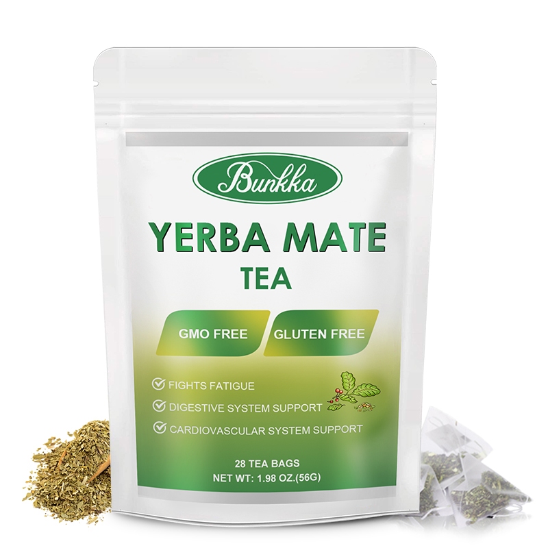 Bunkka Yerba Mate ออร์แกนิค100% ชาผอม วิตามินเสริมสร้างภูมิคุ้มกันสุขภาพทางเดินอาหาร คุมหิว อิ่มนาน ชาชง ชาลดน้ำหนั