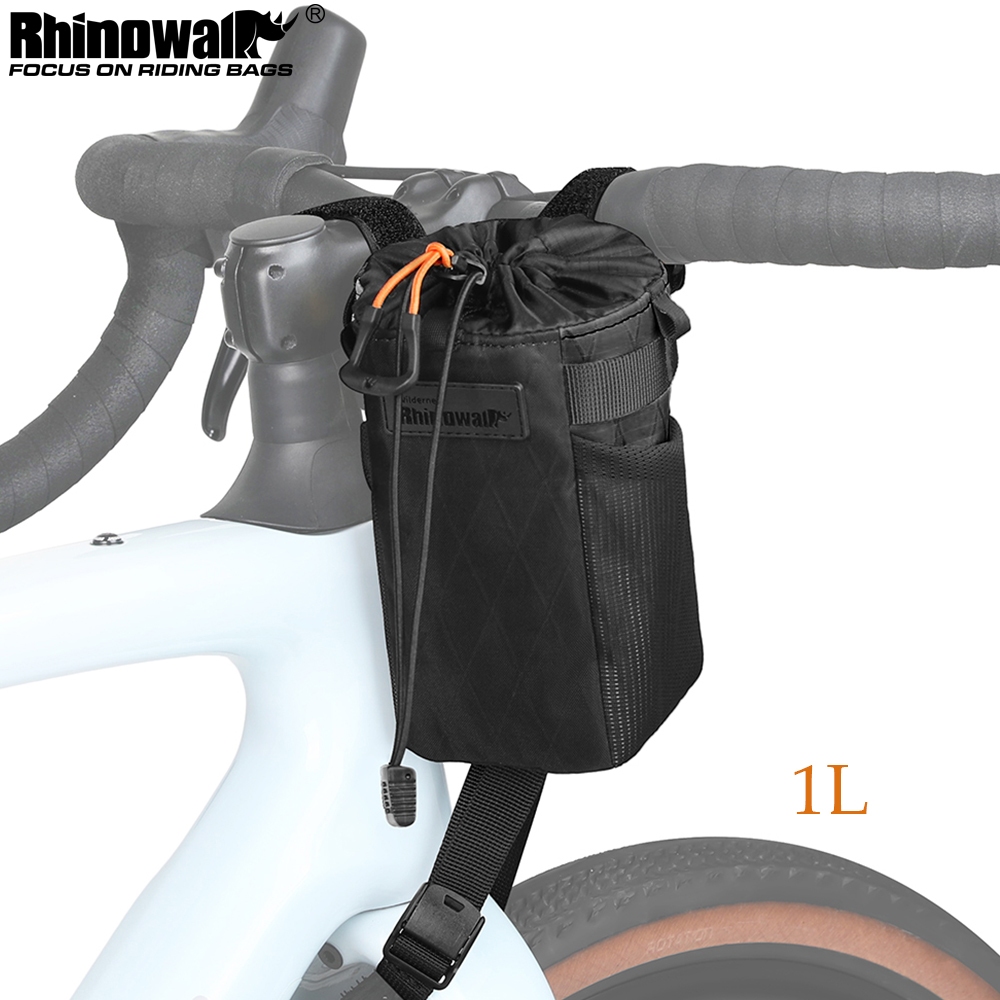 Rhinowalk Wilderness Series- Bicycle Stem Bag handlebar Multifunctional Insulation Bike Water Bottle Bag Accessories（1L）