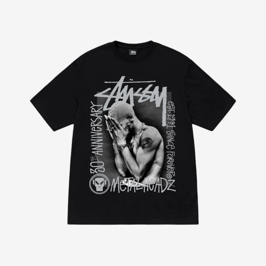 เสื้อยืด Stussy x Goldie Metalheadz 30 แท้ 100% สีดํา – โปรปัง