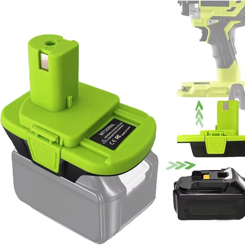 ตัวแปลงอะแดปเตอร์แบตเตอรี่พร้อมพอร์ต USB สําหรับ Makita/Dewalt/Milwaukee 18V Li-Ion แบตเตอรี่เครื่องมือแปลงสําหรับ Roybi 18V