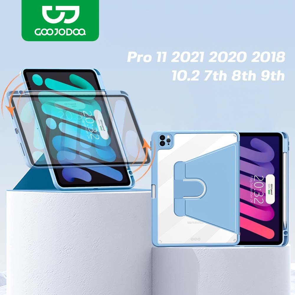 GOOJODOQ  for ipad case ไทยแลนด์สปอต เคสแท็บเล็ตหมุนได้ 360 องศาสำหรับ ipad air5 2022 air4 10.9 pro1