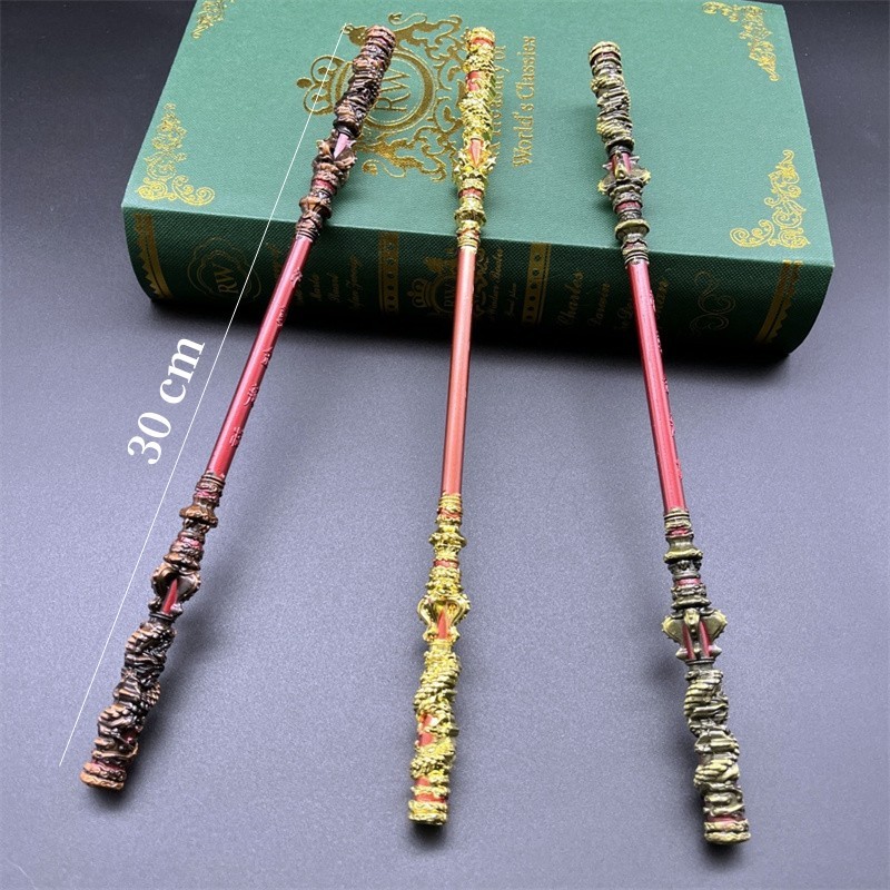 ตํานานสีดํา: Wukong Sun Wukong Magic Golden Cudgel เกมอะนิเมะ 30 ซม.ดาบโลหะ Katana ชุดเครื่องประดับหัตถกรรมของขวัญของเล่น
