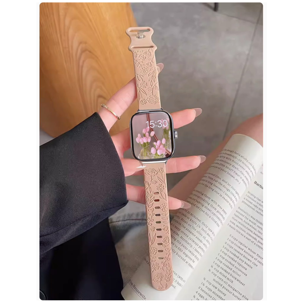 Carving Flower สาย Compatible For Redmi watch 5 Active สาย Redmi Watch 4 Strap Adjustable สาย Redmi watch 3 active Strap Mi band 8 pro สาย Bracelet Watchband Redmi watch 5 Active สาย Silicone Redmi Watch 4 สาย Accessories สาย Redmi watch 5 Lite Strap